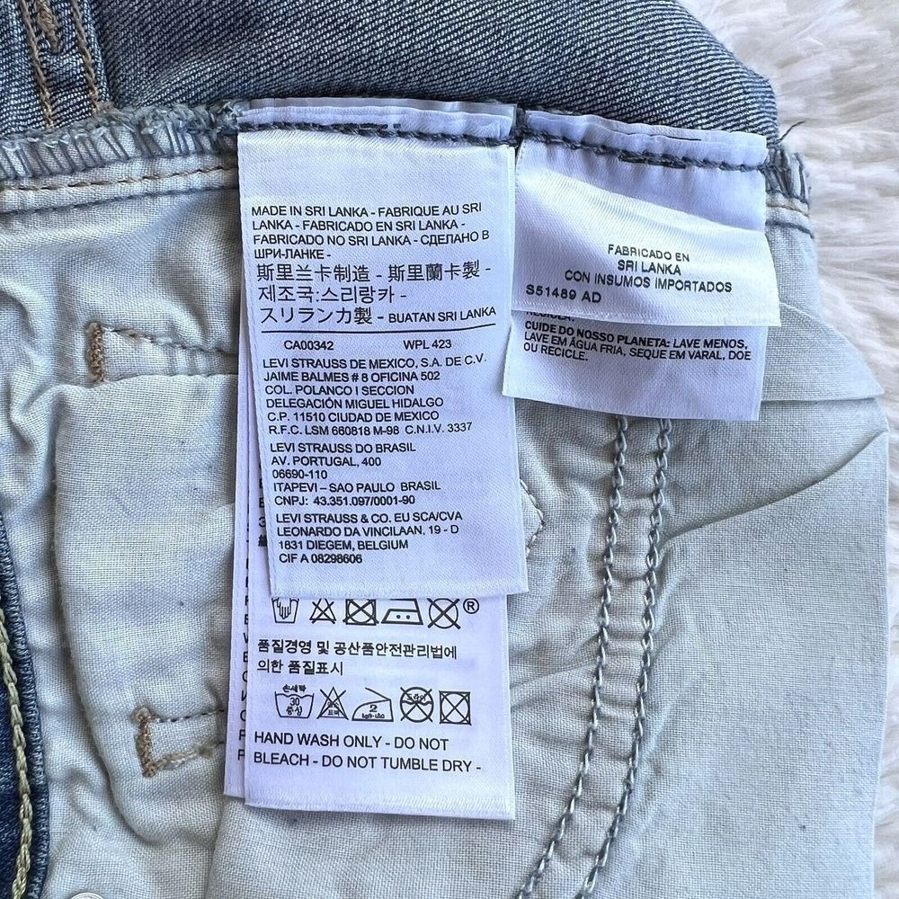 Levi's Women's Jeans 711 Skinny Blue Jeans 26 Rhinestone Stretch - Picture 13 of 14